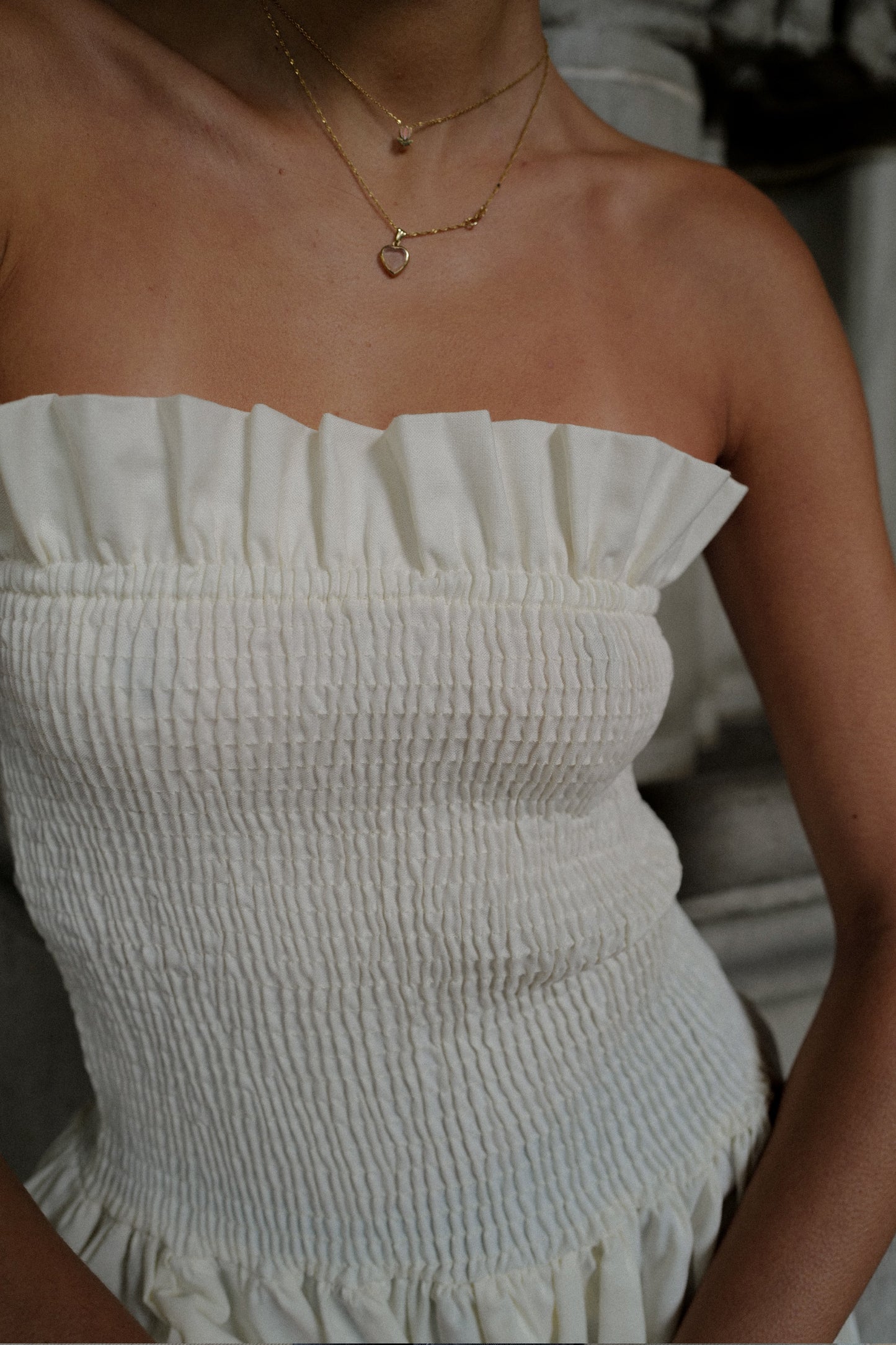 RUFFLED DRESS