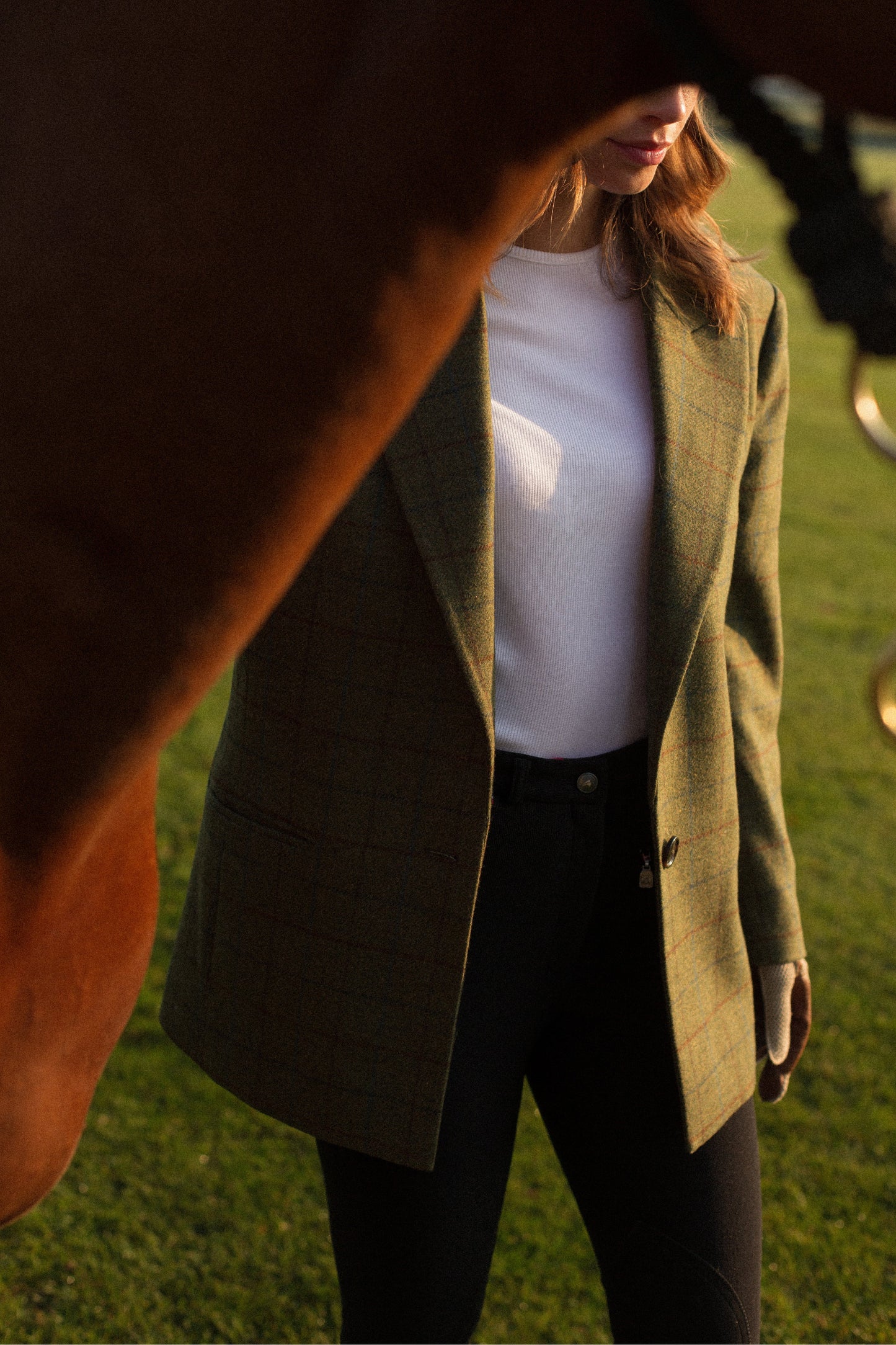 CHECKED BLAZER