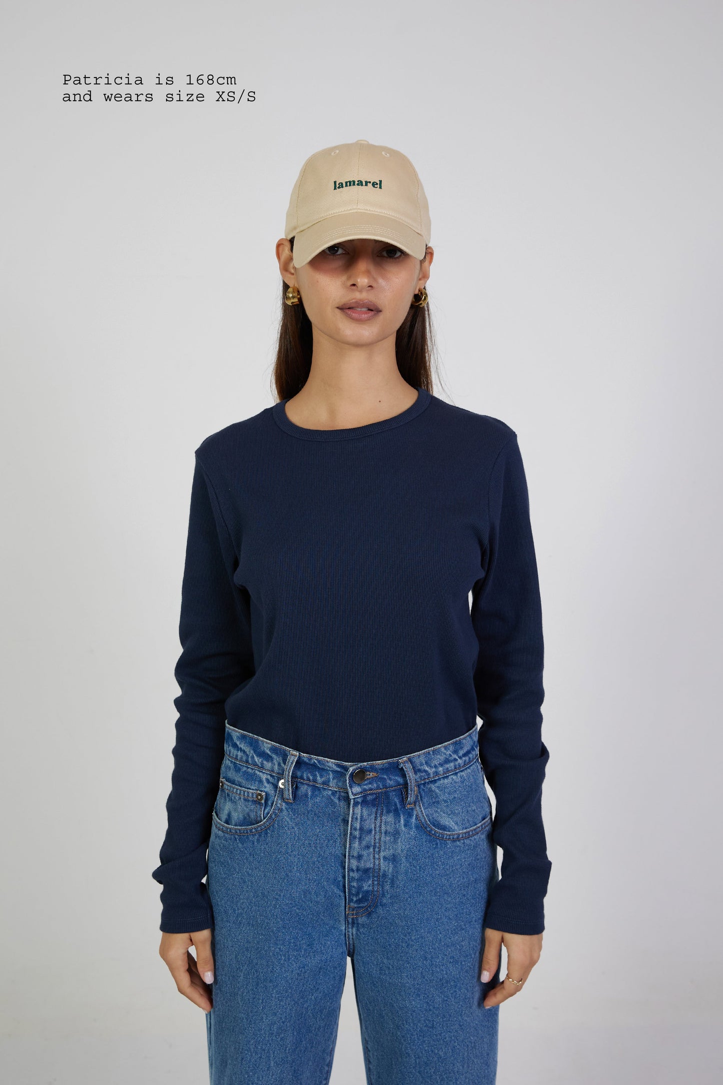 T-SHIRT RIBBED FITTED LONG SLEEVE