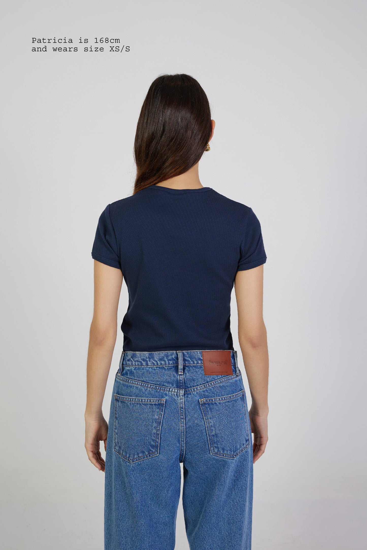 T-SHIRT RIBBED FITTED