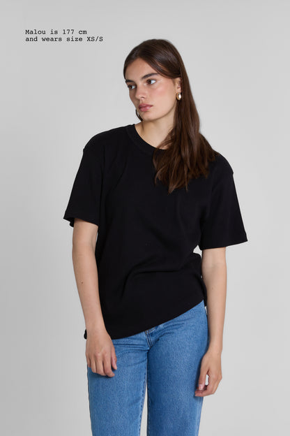 T-SHIRT RIBBED OVERSIZED