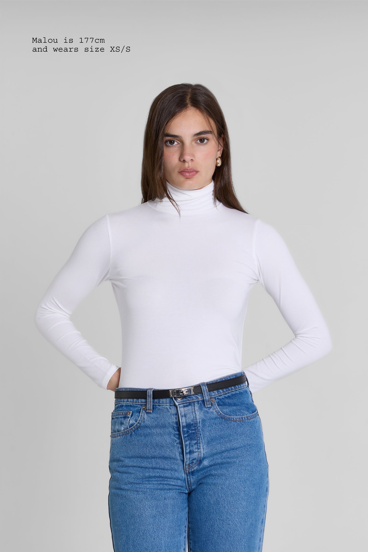 TURTLENECK FITTED TOP