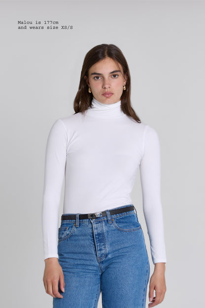 TURTLENECK FITTED TOP