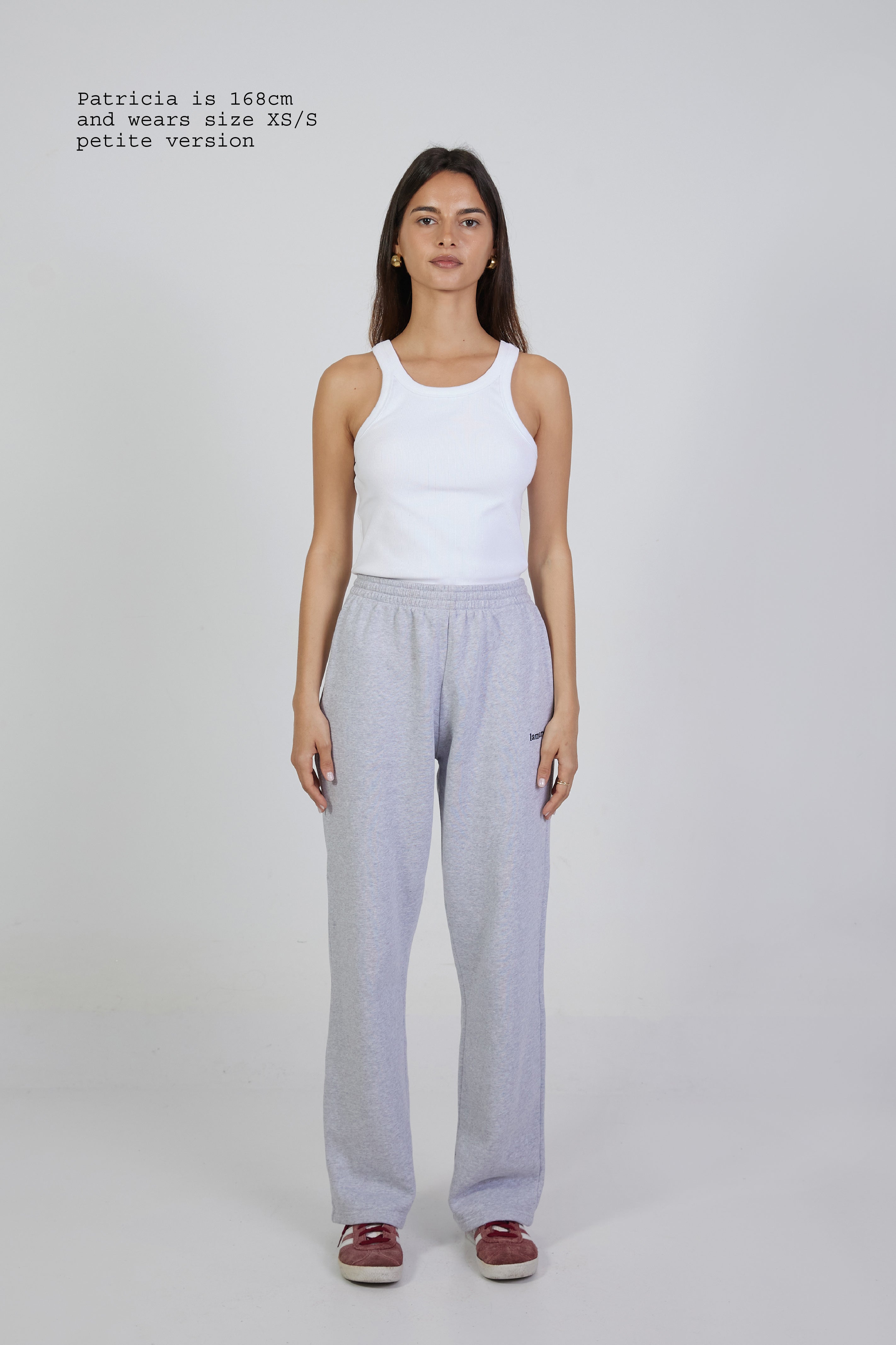 ASOS PETITE Straight Leg Track Pants with Side Stripes and Ring Pulls | ASOS
